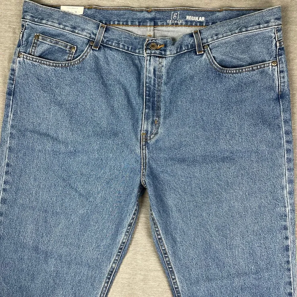 George Straight Leg Regular Fit Denim Jeans Men’s Size 44x30 NEW